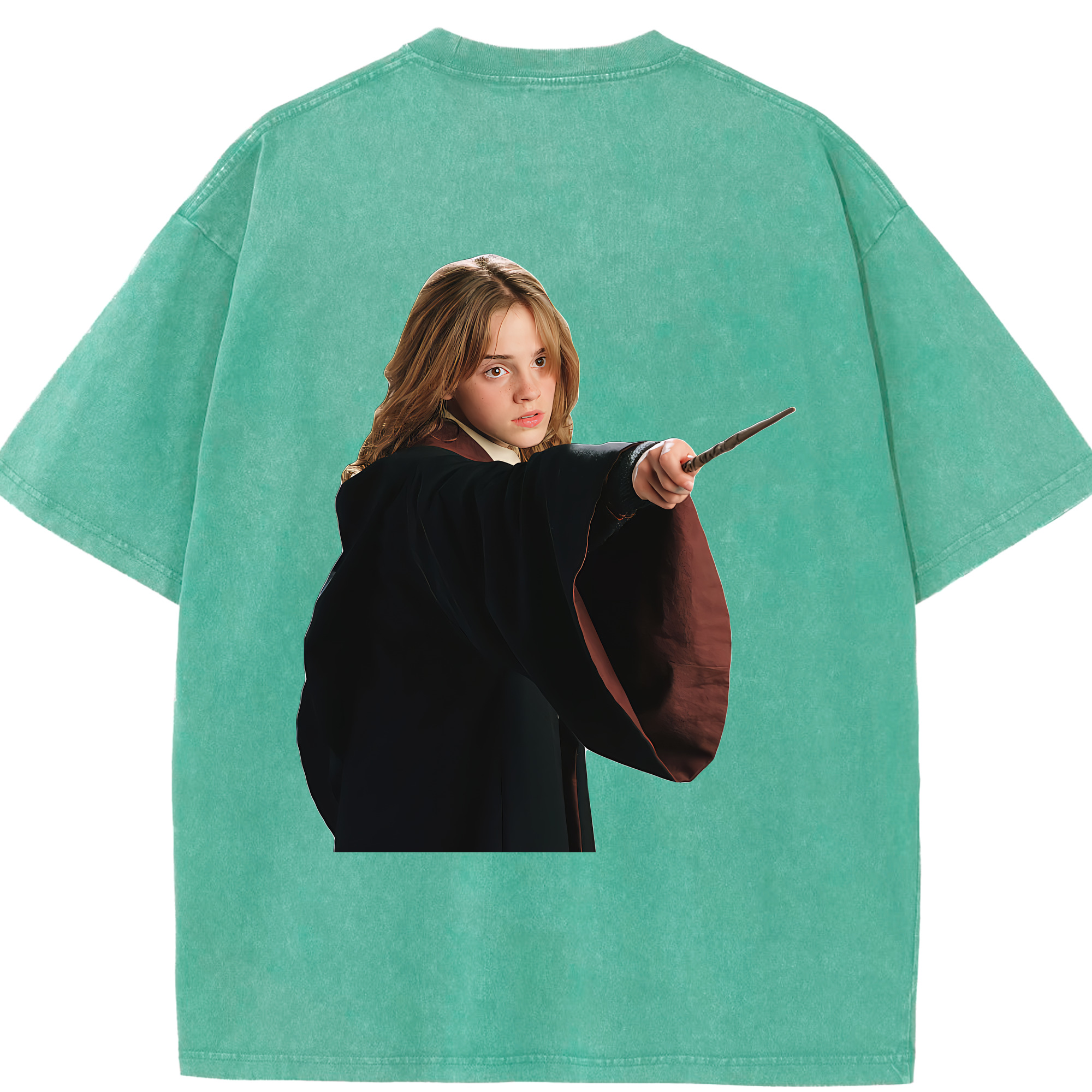 （画像用） Harry Potter ハリー・ポッターシリーズ 綿100% ヴィンテージ風 半袖Tシャツ（背面プリント）